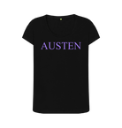 Black Printed T-shirt Front