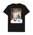 Black Printed T-shirt Front