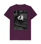 Purple Printed T-shirt Front