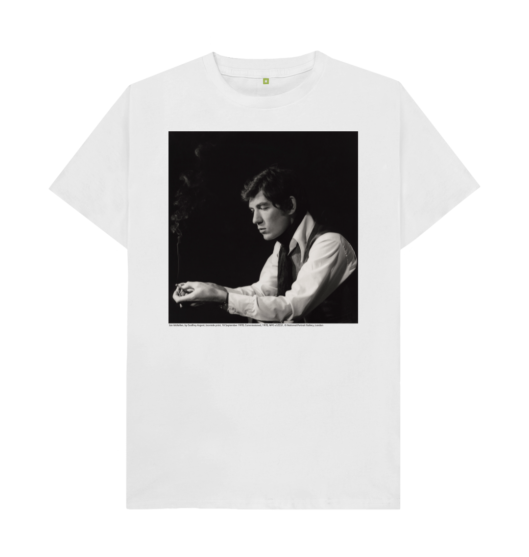 White printed t shirt front
