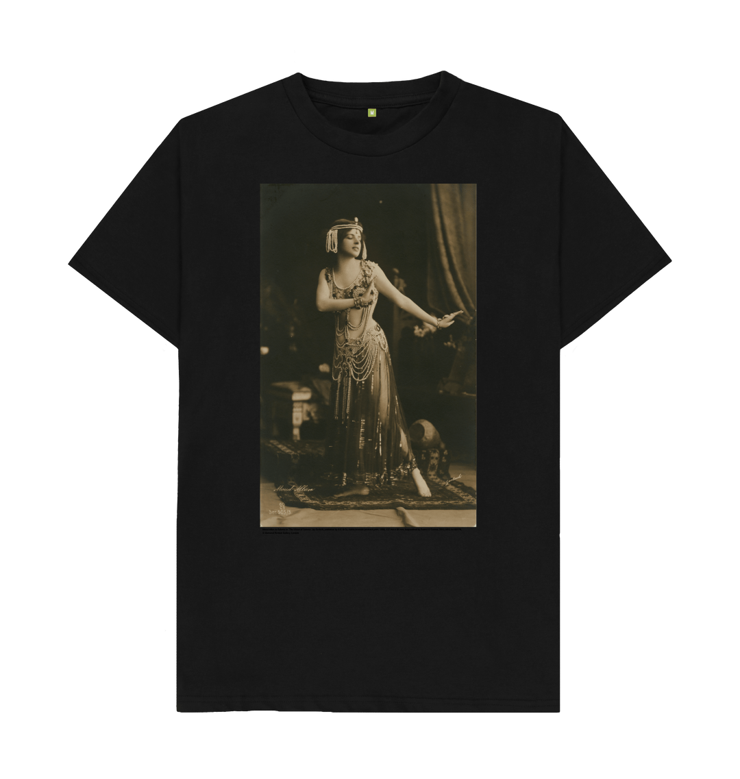 Black printed t shirt front