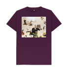 Purple Printed T-shirt Front