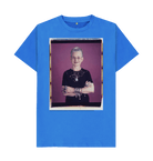 Bright Blue Printed T-shirt Front