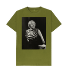 Moss Green Printed T-shirt Front
