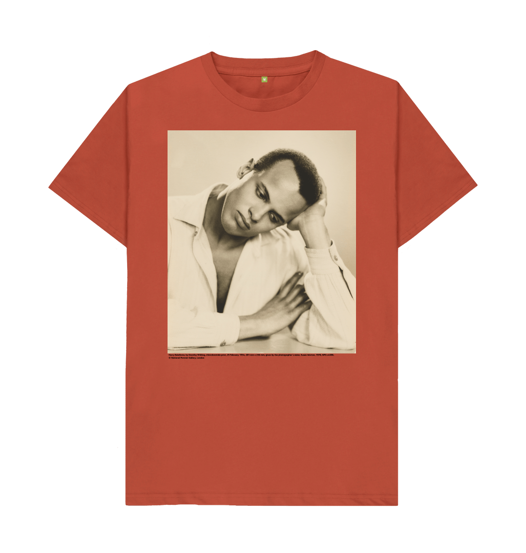 Rust printed t shirt front