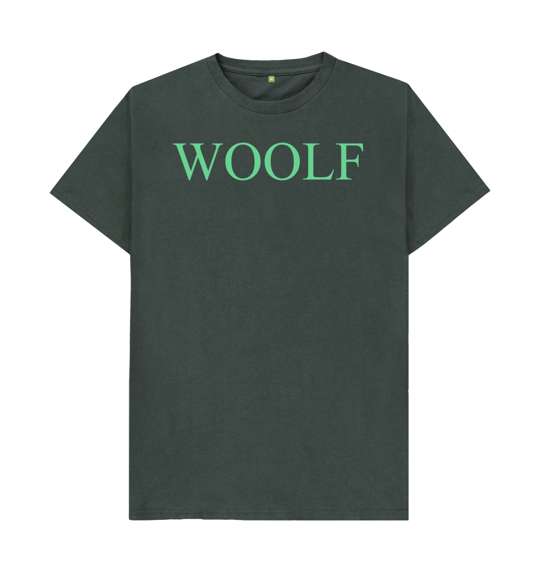 Dark grey printed t shirt front