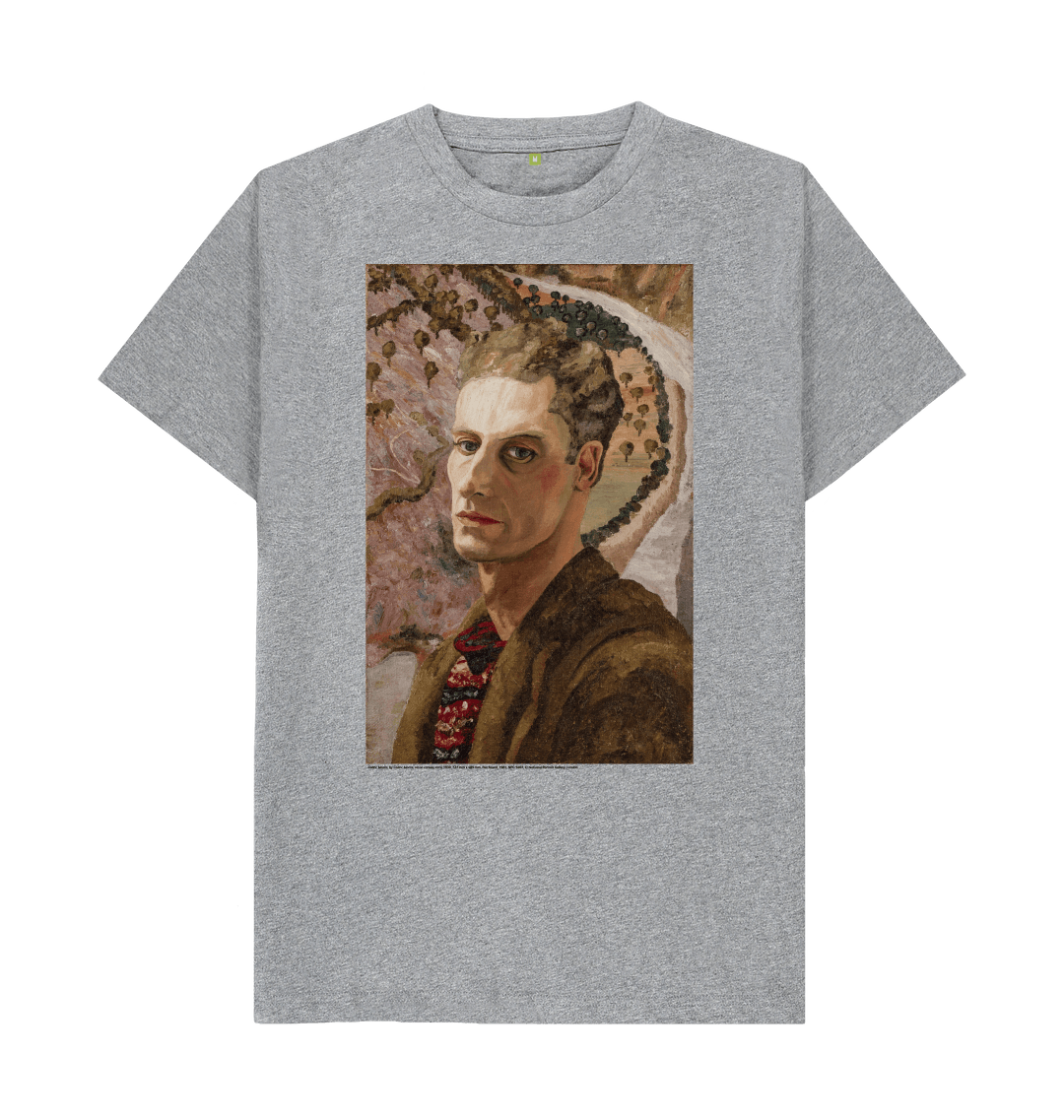 Athletic grey printed t shirt front
