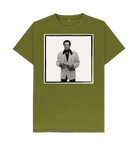 Moss Green Printed T-shirt Front
