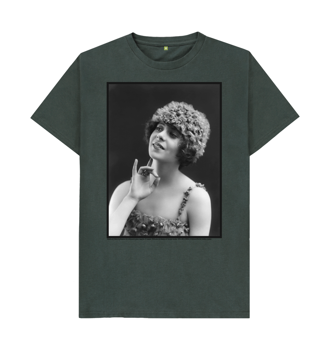 Dark grey printed t shirt front