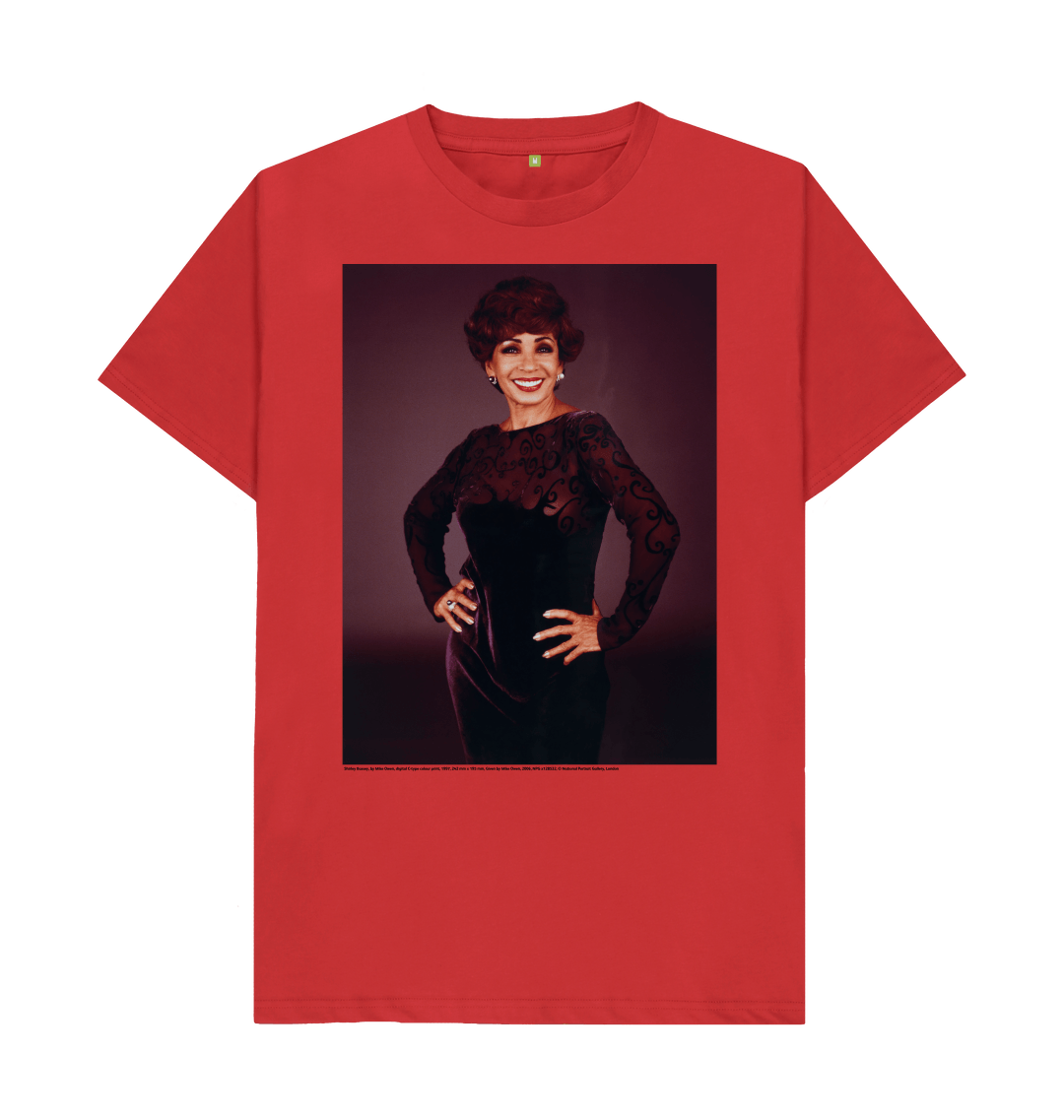 Red printed t shirt front