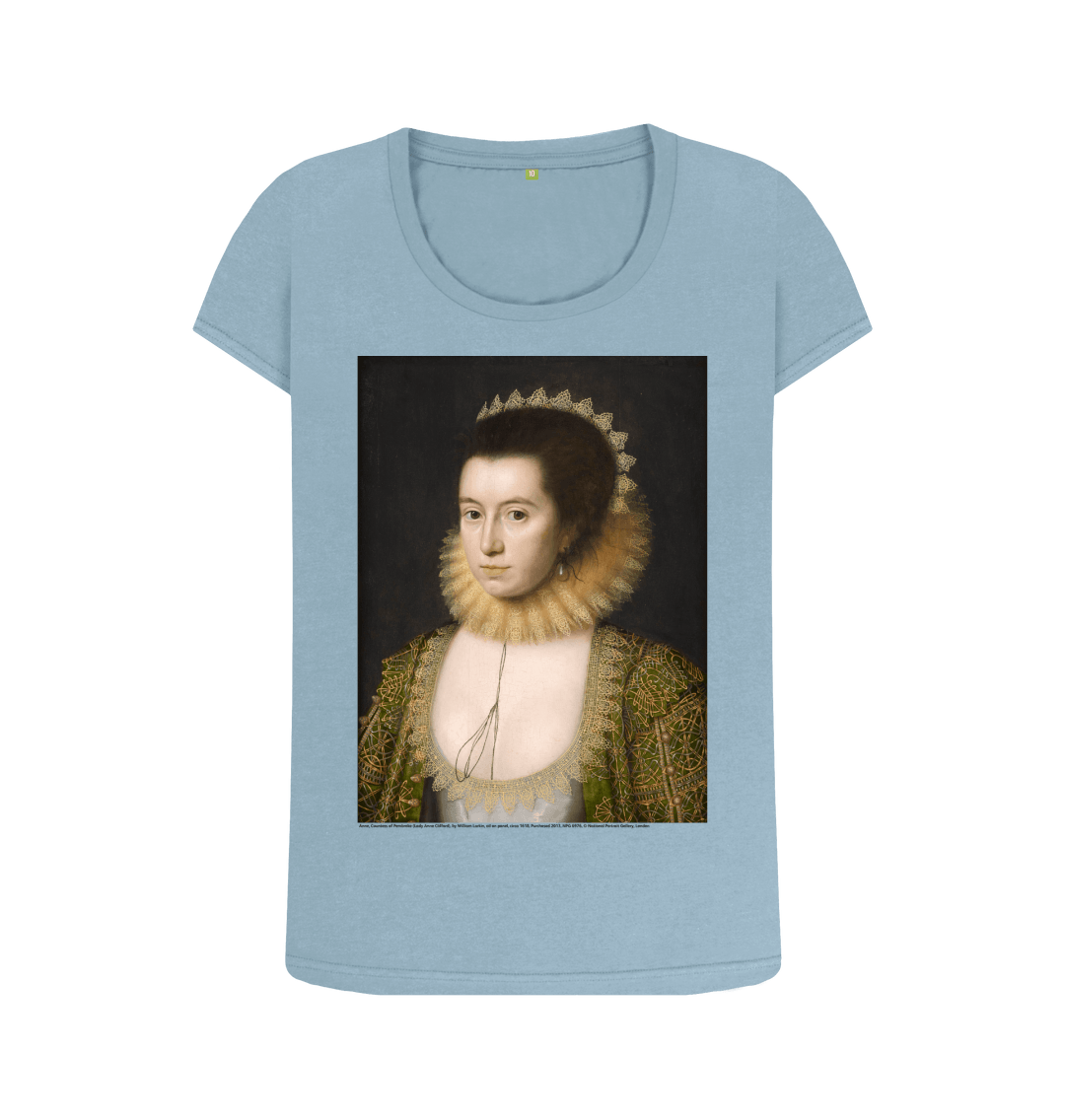 Stone blue printed t shirt front