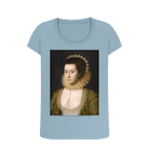 Stone Blue Printed T-shirt Front