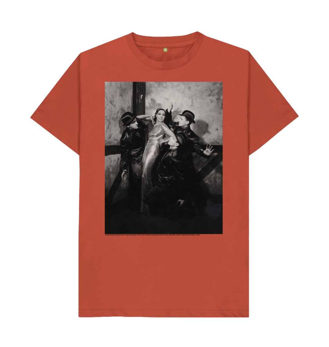 Rust printed t shirt front