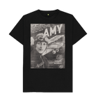 Black Printed T-shirt Front