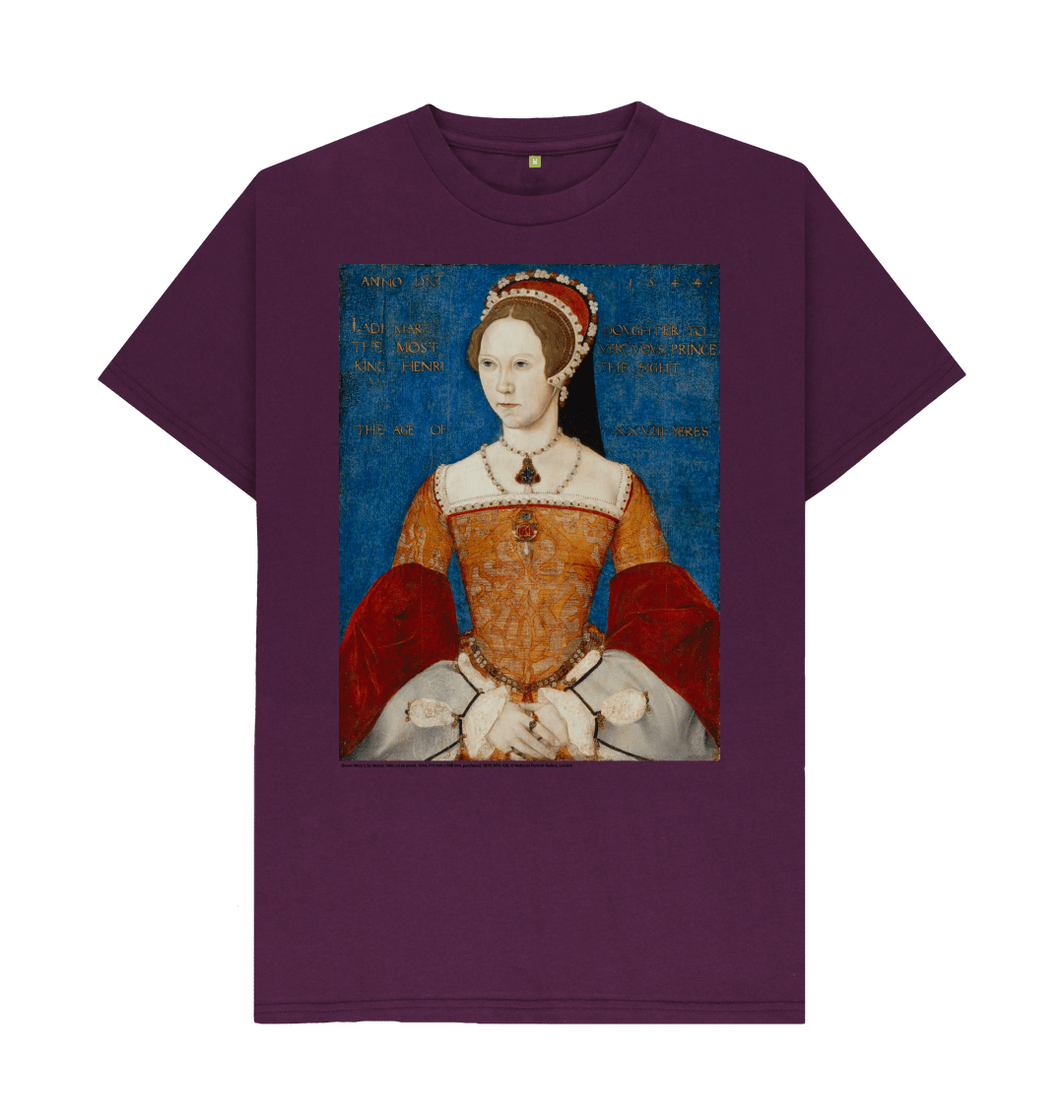 Purple printed t shirt front