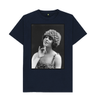 Navy Blue Printed T-shirt Front