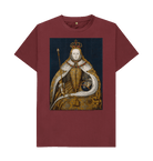 Red Wine Printed T-shirt Front