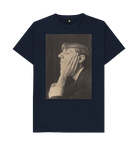 Navy Blue Printed T-shirt Front