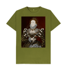 Moss Green Printed T-shirt Front