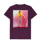 Purple Printed T-shirt Front