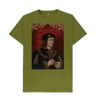 Moss Green Printed T-shirt Front