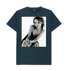 Denim Blue Printed T-shirt Front