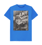 Bright Blue Printed T-shirt Front