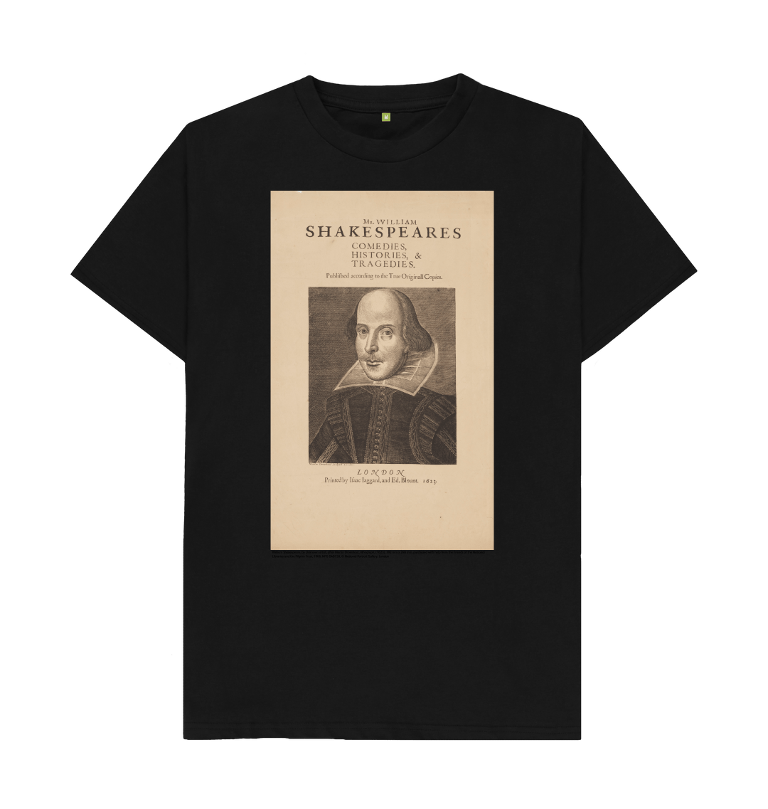 Black printed t shirt front