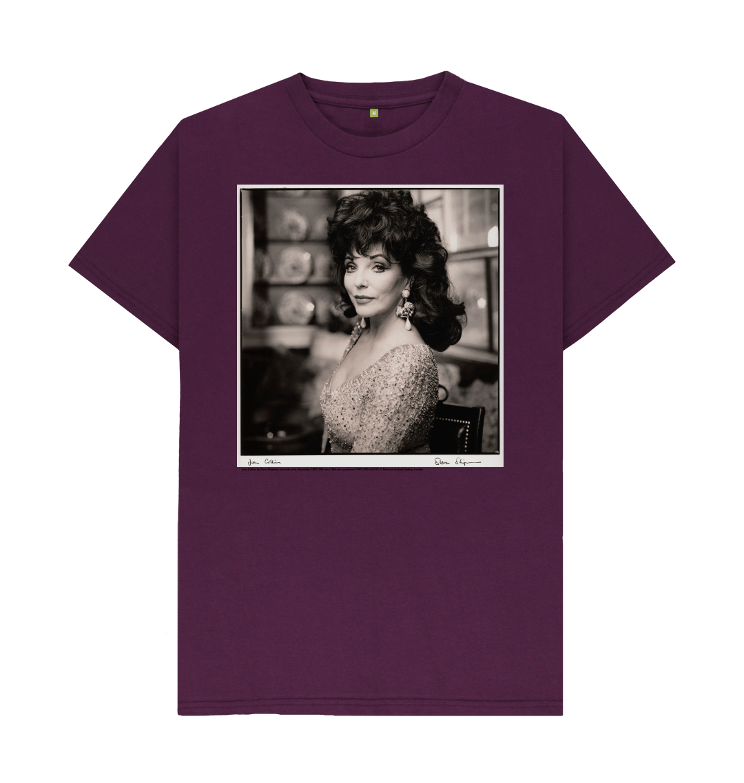 Purple printed t shirt front