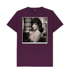 Purple Printed T-shirt Front