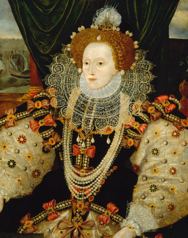 Portrait painting of Elizabeth I from the National Portrait Gallery collection NPG541.