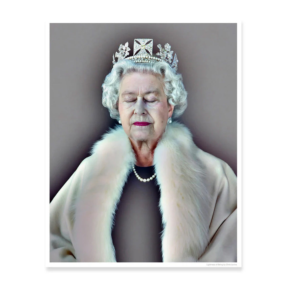 Queen elizabeth ii lightness of being chris levine limited edition print
