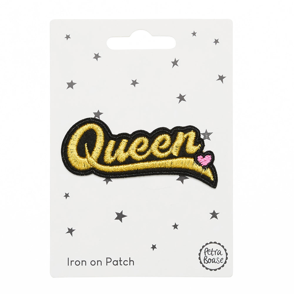 Queen iron on patch