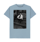 Stone Blue Printed T-shirt Front