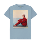 Stone Blue Printed T-shirt Front