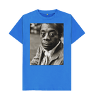 Bright Blue Printed T-shirt Front