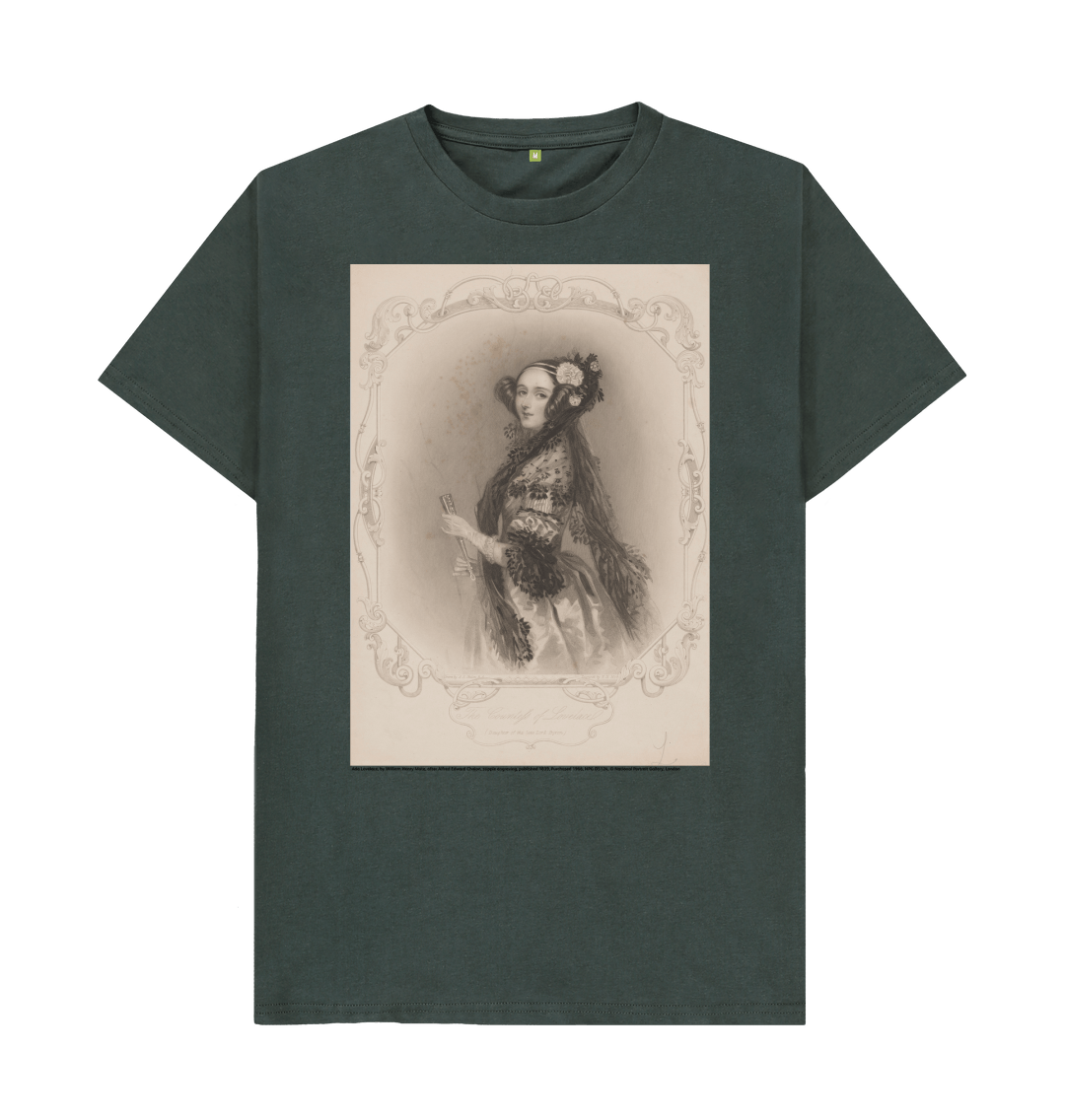 Dark grey printed t shirt front