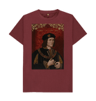 Red Wine Printed T-shirt Front