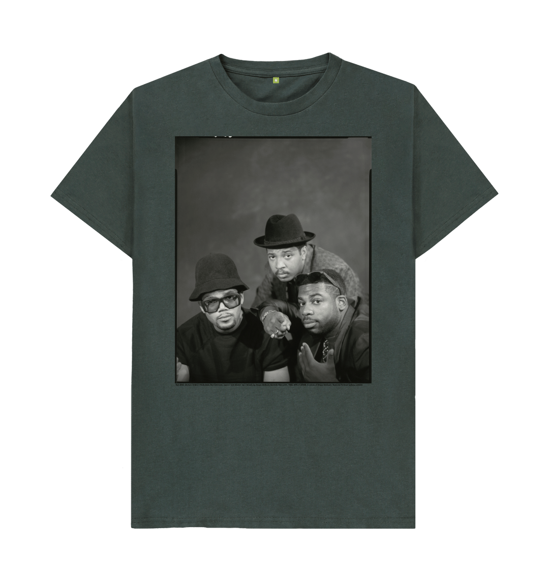 Dark grey printed t shirt front