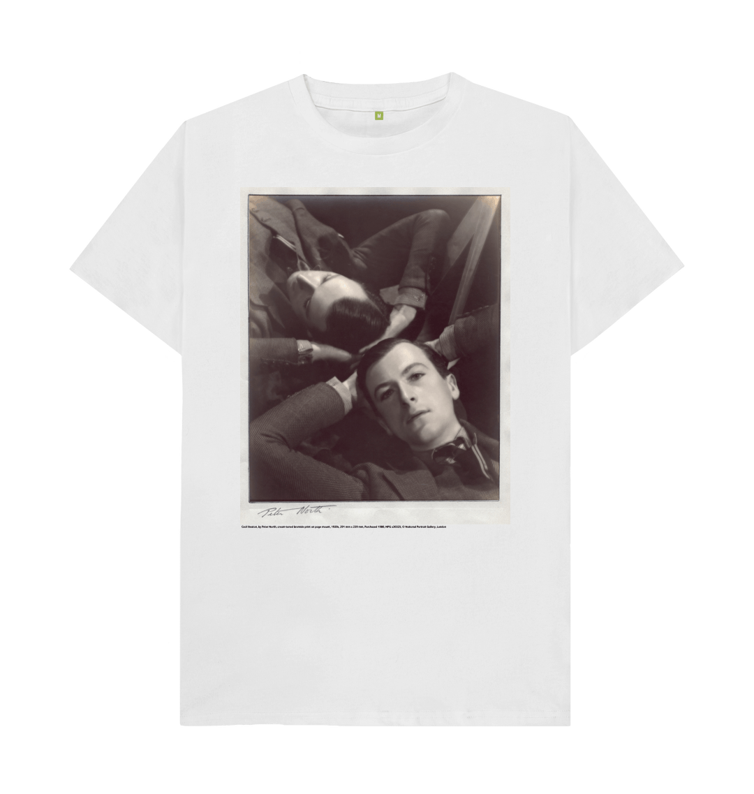 White printed t shirt front