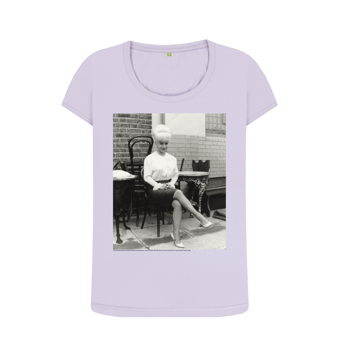 Violet printed t shirt front