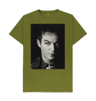 Moss Green Printed T-shirt Front
