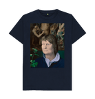 Navy Blue Printed T-shirt Front