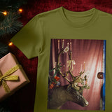 Reindeer by Yevonde Unisex Crew Neck T-shirt