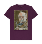 Purple Printed T-shirt Front