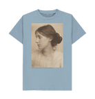 Stone Blue Printed T-shirt Front