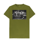 Moss Green Printed T-shirt Front