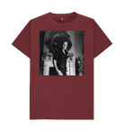 Red Wine Printed T-shirt Front
