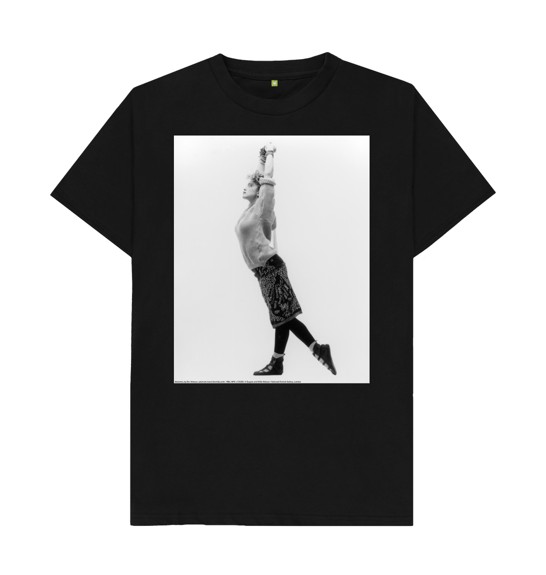 Black printed t shirt front