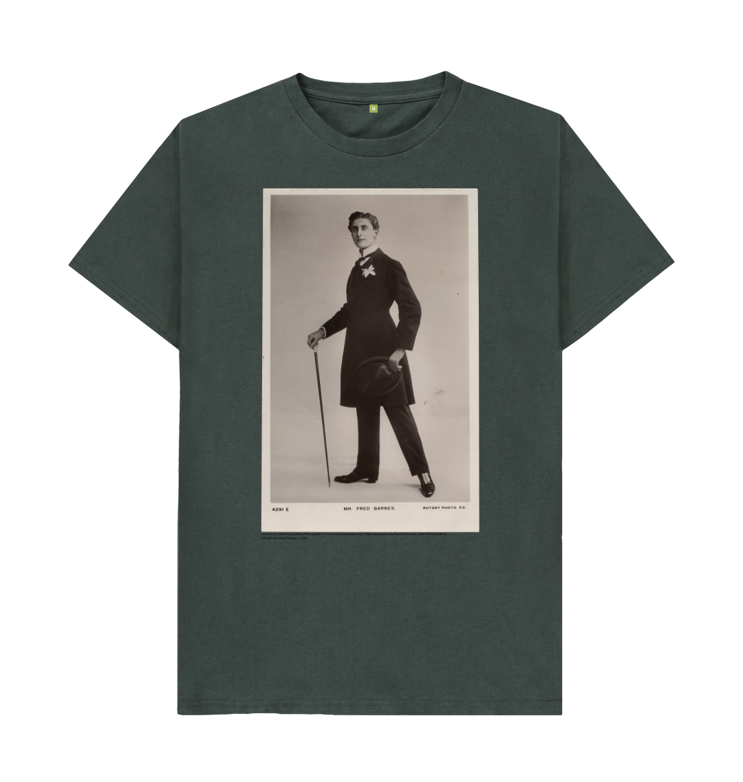 Dark grey printed t shirt front